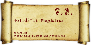 Hollósi Magdolna névjegykártya