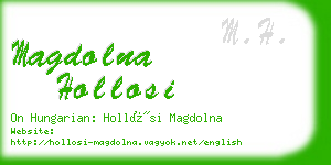 magdolna hollosi business card